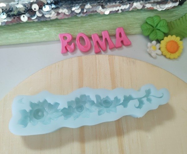 Producto - Molde de silicona varilla rosas Craquelina