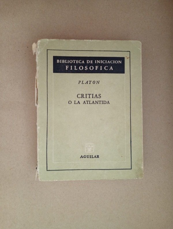 Producto - Critias o La Atlántida - Platón - Aguilar 1963