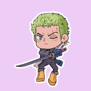 Producto - Stickers en vinilo - One Piece - Zoro