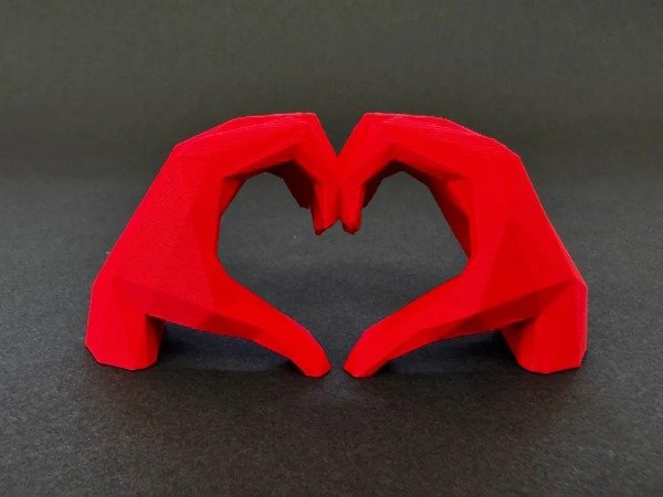 Producto - Escultura Manos Corazón Decorativa de Estilo Emotivo