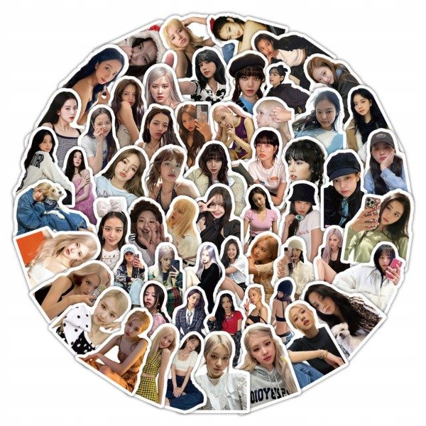 Producto - Stickers Black Pink resistente al agua cada uno