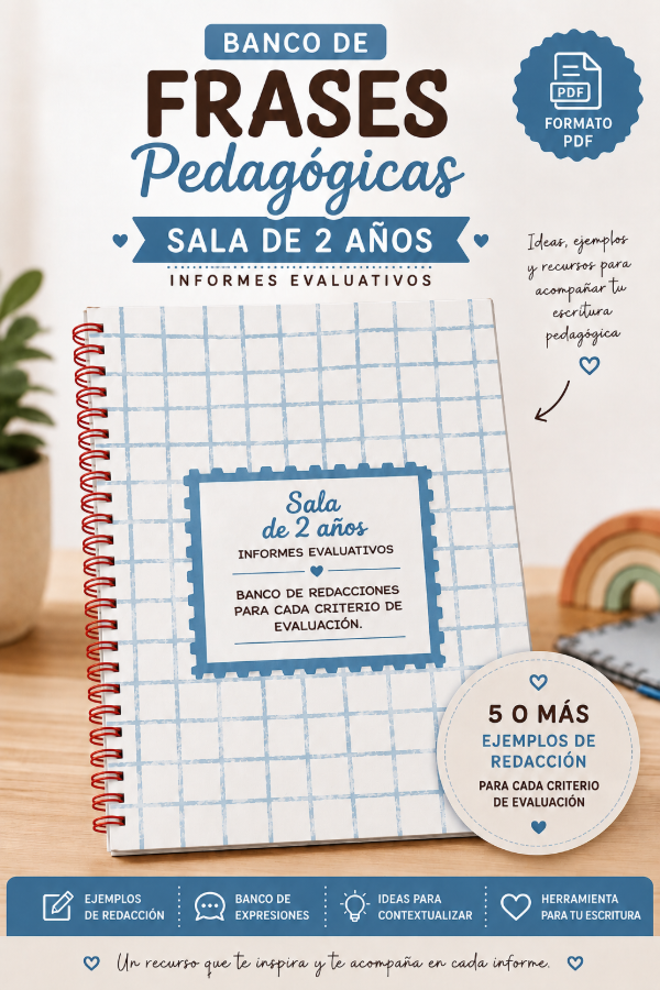 Producto - Banco de frases para informes evaluativos-Sala de 2 años - 3