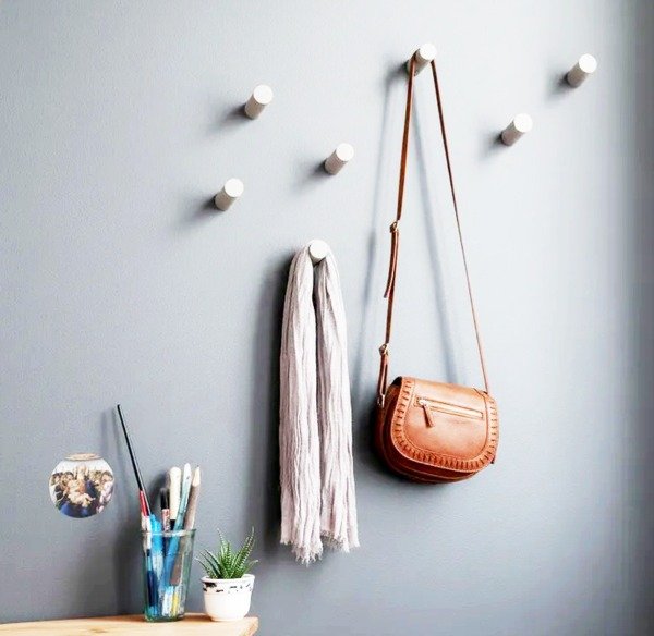 Producto - Perchero De Pared Moderno Minimalista En Cemento X 5 Unidades - 0