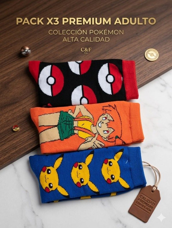 Producto - Pack 3/4 x3 Bien Pokemon