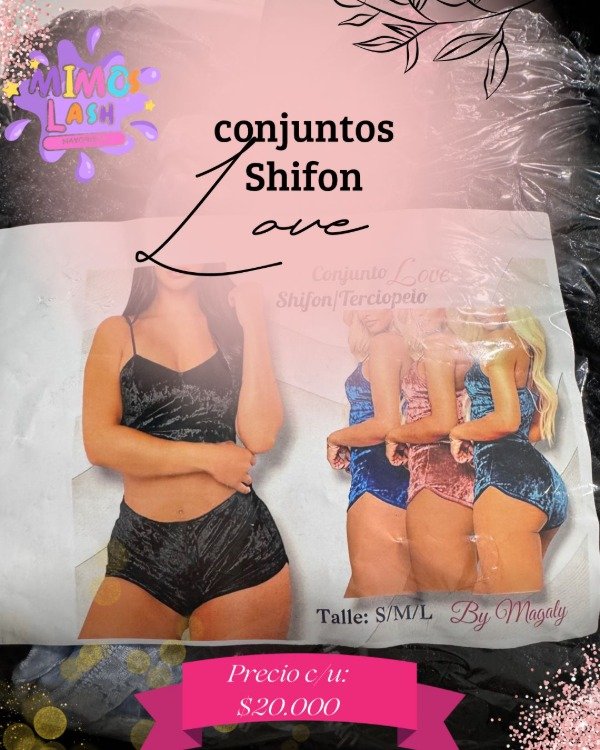 Producto - Pijamas conjunto shifon love C/U