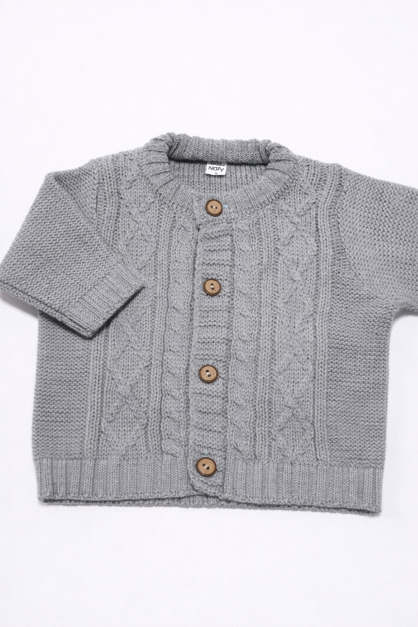 Producto - Campera tejida gris