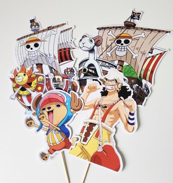 Producto - One Piece Cake Toppers Grandes - Adorno Para Tortas - 3