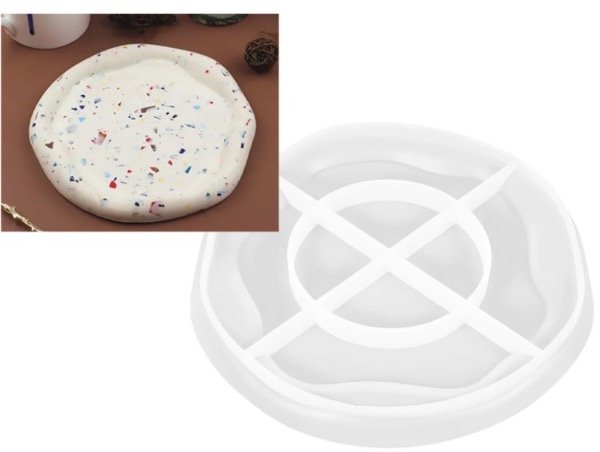 Producto - MOLDE SILICONA BANDEJA CIRCULAR CON BORDES IRREGULAR - 0