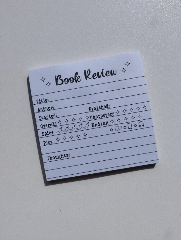 Producto - Notas adhesivas: BOOK REVIEW BLANCO