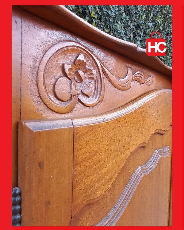 Producto - Gran bahiut vajillero antiguo estilo Francés Provenzal en madera maciza tallada - 4