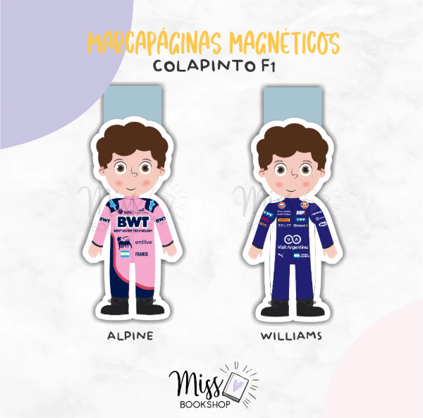 Producto - Marcapáginas magnéticos COLAPINTO F1