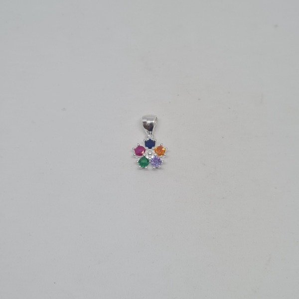 Producto - Dije flor multicolor