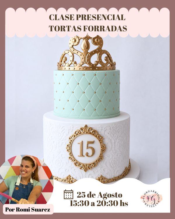 Producto - Clase Presencial - Tortas Forradas Vintage