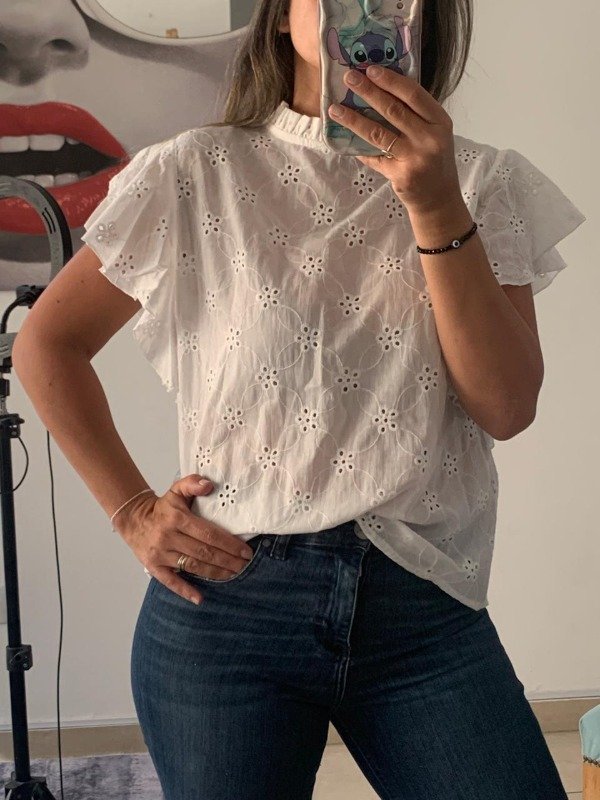 Producto - Blusa cuello y volados broderí - 5