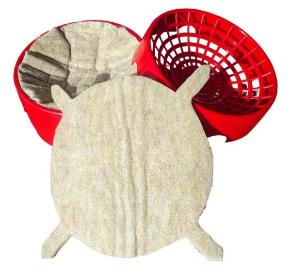 Producto - Nido para paloma con felpa ( PACK X 10 )
