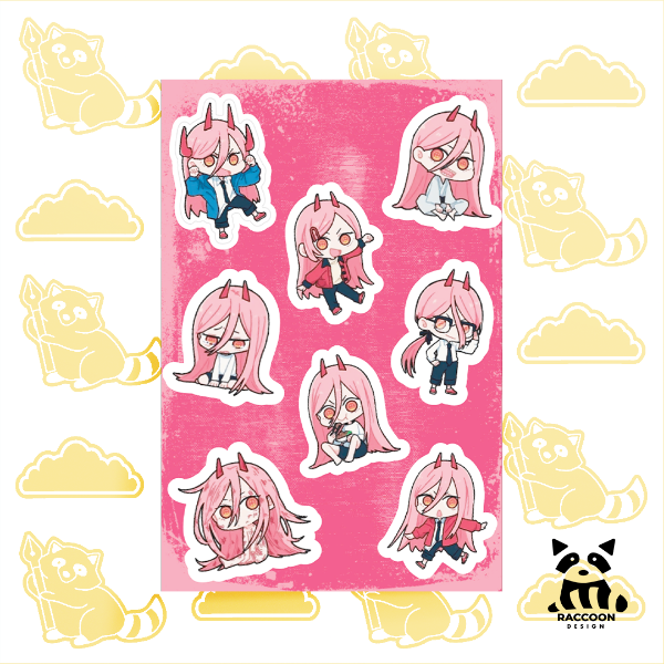 Producto - Plancha de Stickers Power