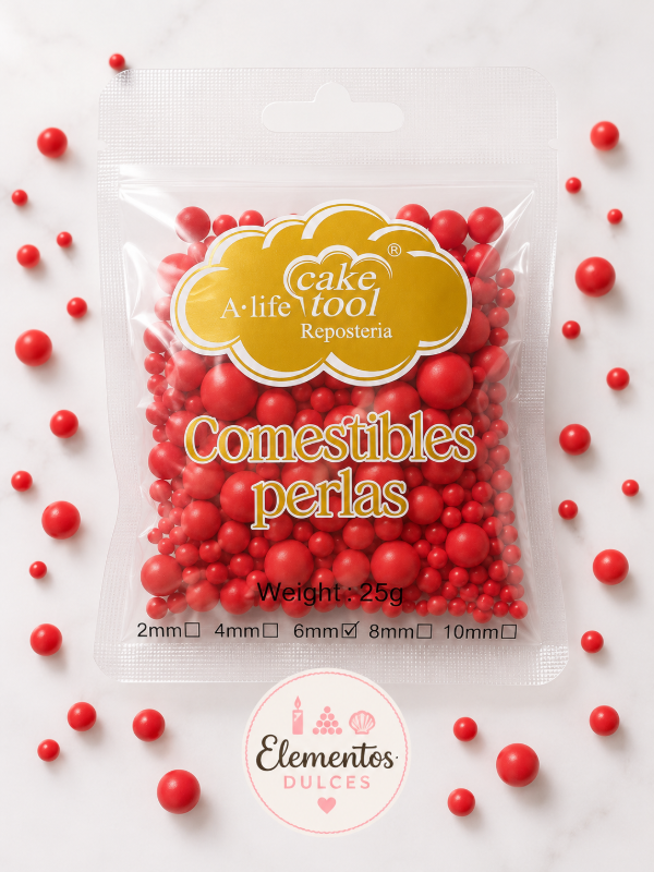 Producto - PERLA ROJA MIX 25GRS