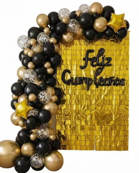 Producto - Set de globos negro/oro
