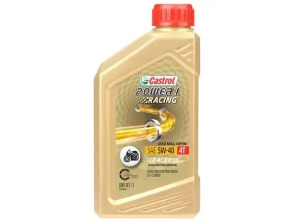 Producto - ACEITE CASTROL SINTETICO POWER 1 4T 5W40 1L DORADO