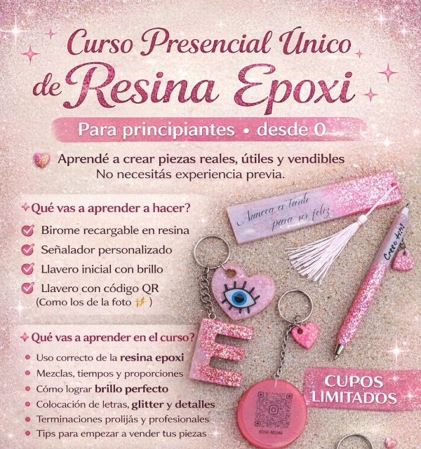 Producto - CURSO PRESENCIAL INICAL DE RESINA EPOXI SABADO 07/03