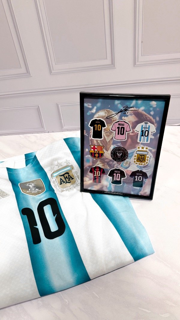 Producto - Cuadro de camisetas de Messi