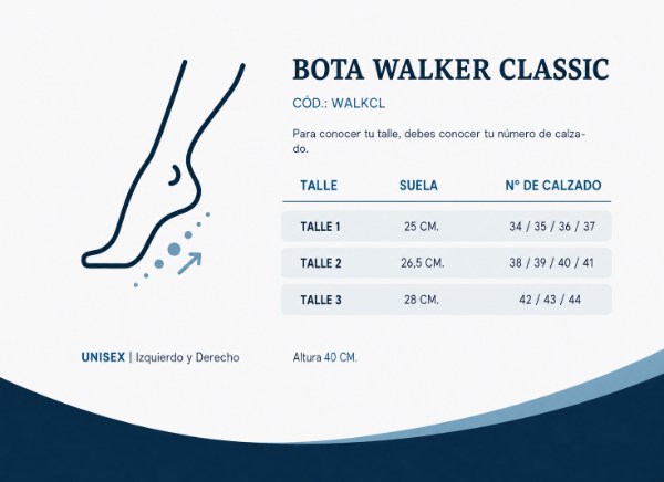 Producto - Bota ortopédica Walker Valva clásica - 1