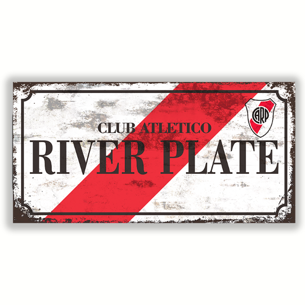 Producto - Chapa retro River Plate 30x20