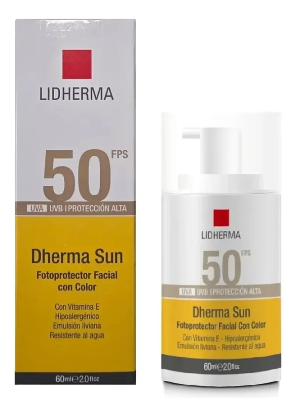 Producto - DHERMA SUN FOTOPORTECTOR FACIAL CON COLOR 50 FPS