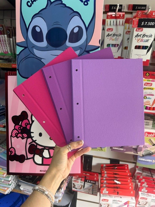 Producto - Carpeta N3 Dos Tapas Rome! Tapa Dura ROSAS