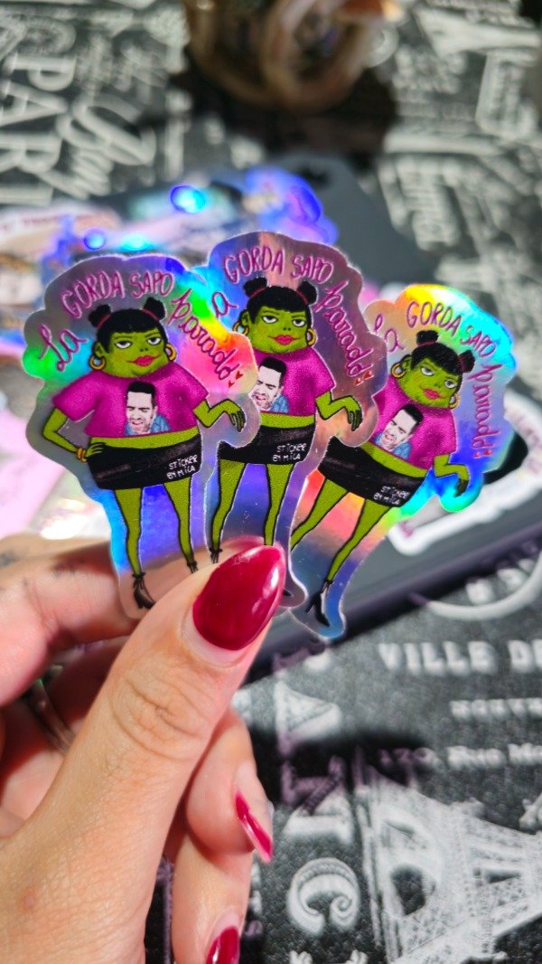 Producto - Sticker sapo parado holo