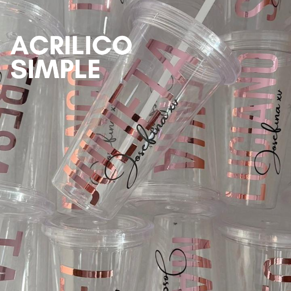 Producto - Acrílico simple (precio x unidad de 100 a 250)
