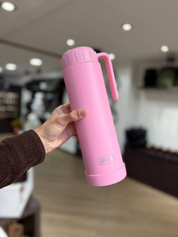 Producto - TERMO LUMILAGRO PAMPA 1L MEDIA MANIJA ROSA