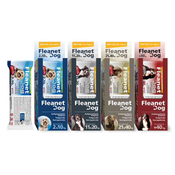 Producto - Fleanet Pipeta para perros contra pulgas y garrapatas - 0