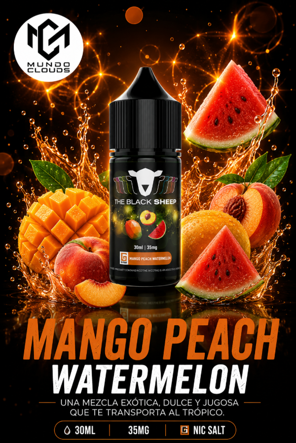 Producto - THE BLACK SHEEP SALT MANGO PEACH WATERMELON 30ML 35MG