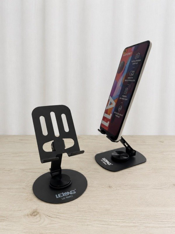 Producto - SOPORTE DE CELULAR PARA ESCRITORIO - METÁL REGULABLE PLEGABLE EN ALTURA