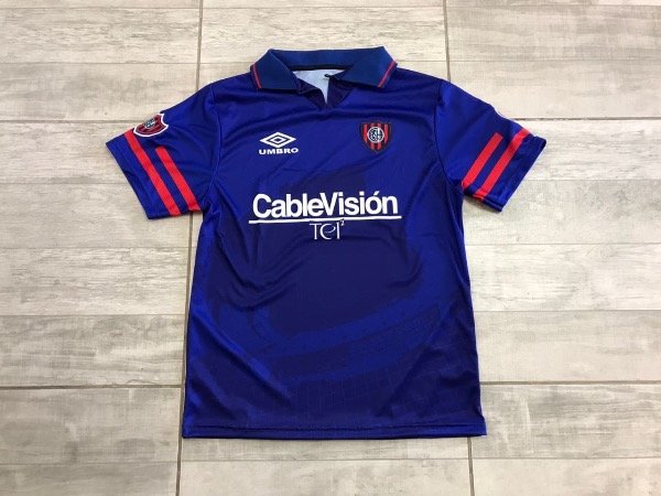 Producto - Camiseta retro de San Lorenzo azul