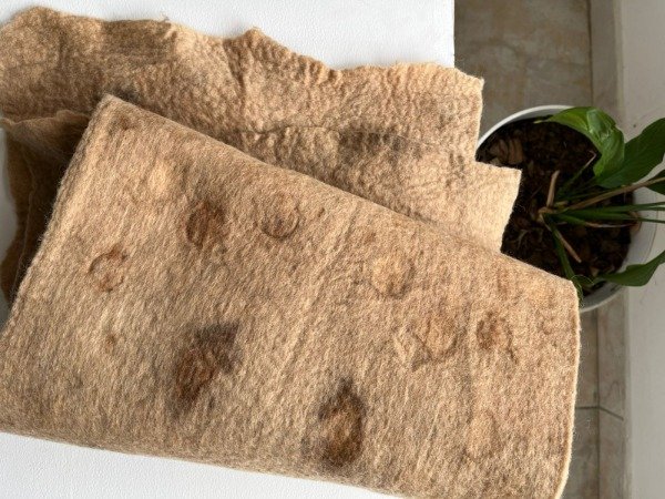 Producto - Manta Ecoprint Nuez - Chi Sustentable