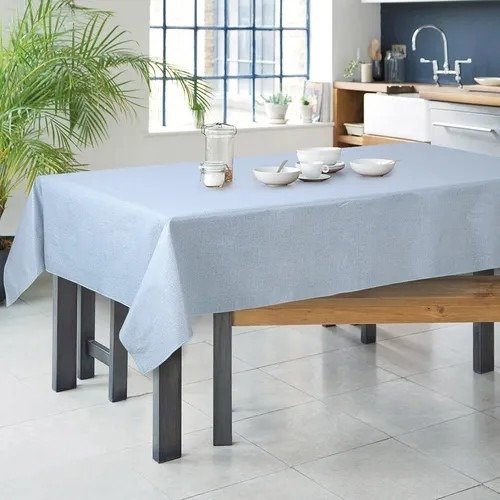 Producto - Mantel de Cuerina Lisa de Alta Calidad efecto lino 14X250 CM