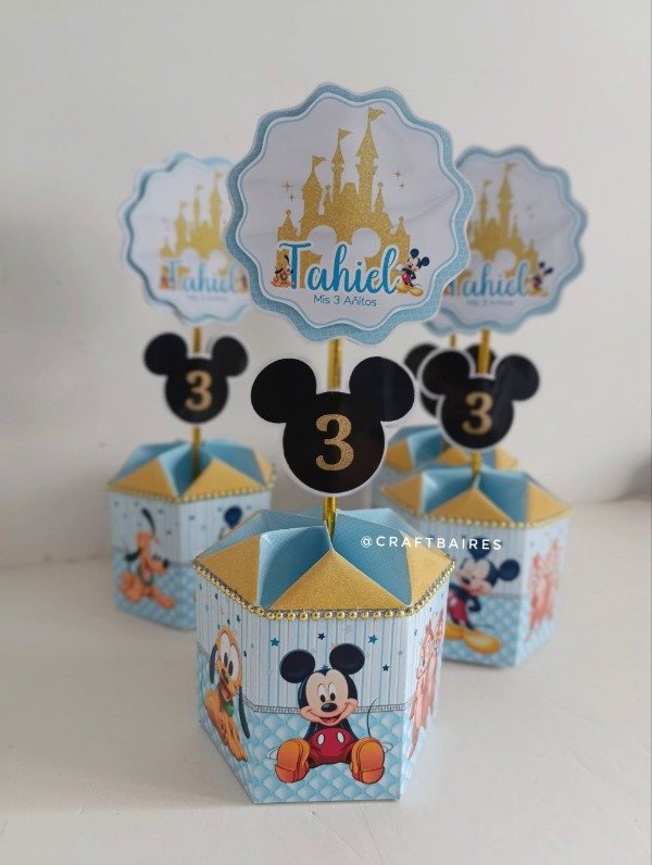 Producto - Centro de Mesa Hexagonal Mickey Mouse CraftBaires