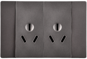 Producto - Toma doble universal Color Negro