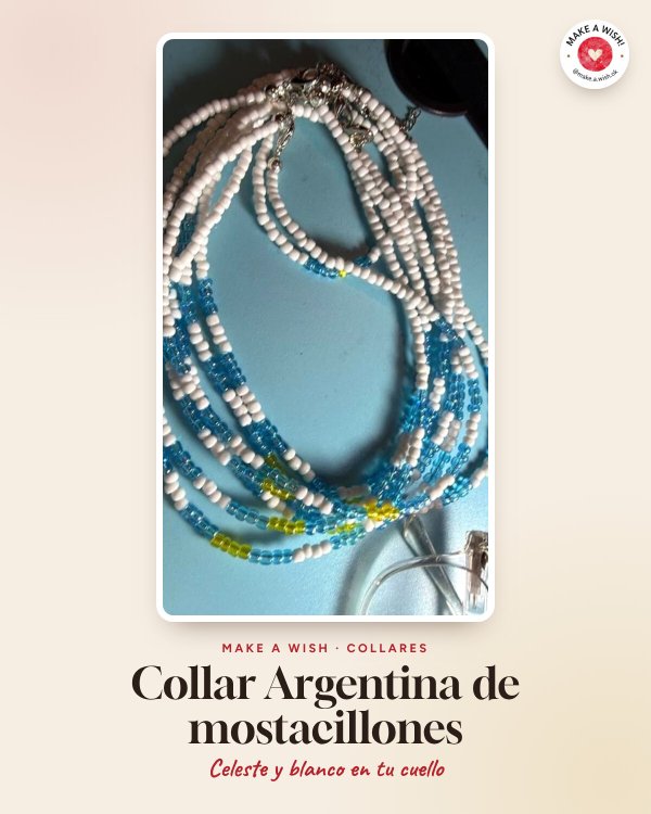 Producto - Collar Argentina de mostacillones - 0