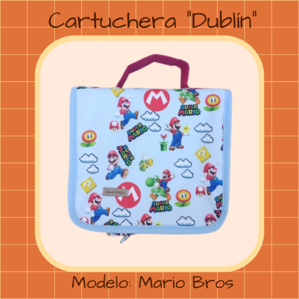 Producto - cartuchera Dublín  - Modelo "Super Mario"