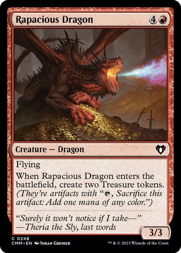 Producto - Rapacious Dragon #248  Commander Masters