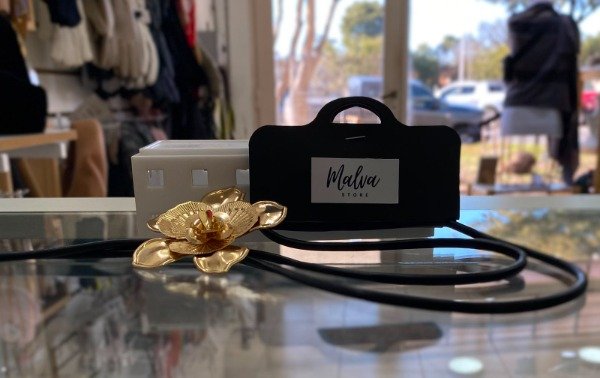 Producto - Choker Corbatero Flor Dorada