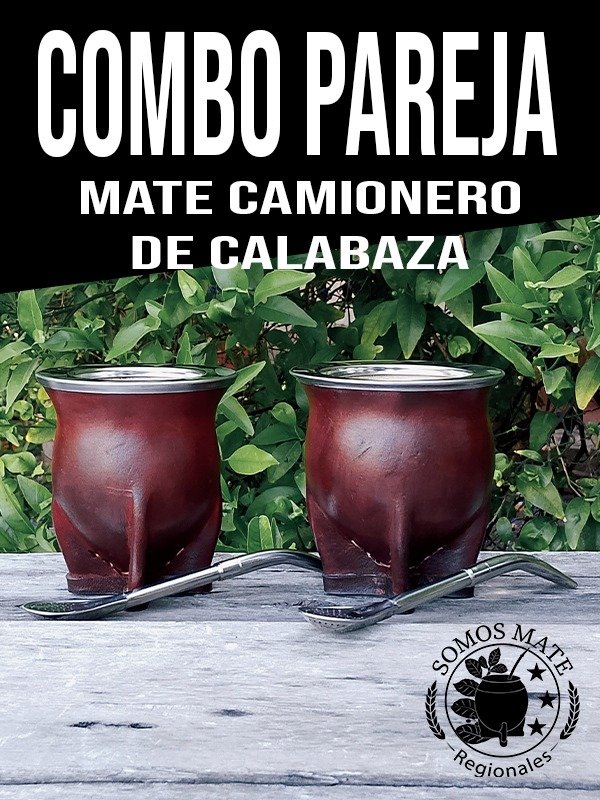 Producto - 2 MATES CAMIONEROS MARRÓN + 2 BOMBILLAS