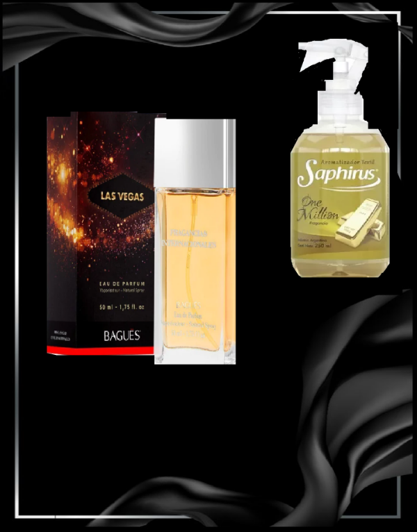 Producto - lPerfume Set/combo Las Vegas + Perfume Textil One Million. Men