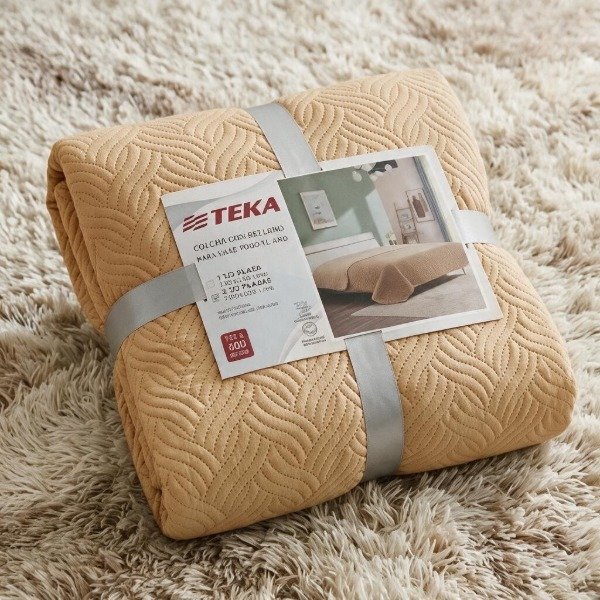 Producto - ACOLCHADO DE VERANO QUEELT 1 1/2 PLAZA TEKA 600 HILOS MICROFIBRA - 2