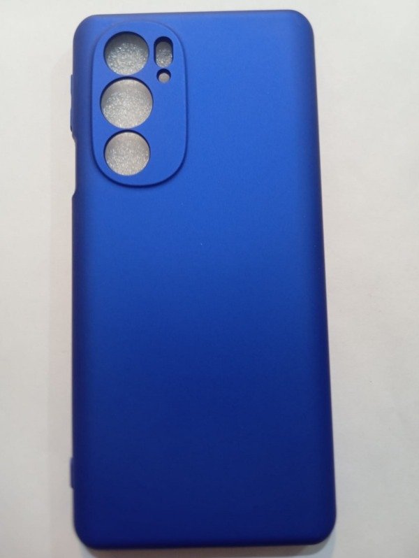 Producto - Funda Silicone Case Azul Metalizado para Moto EDGE 30 Pro