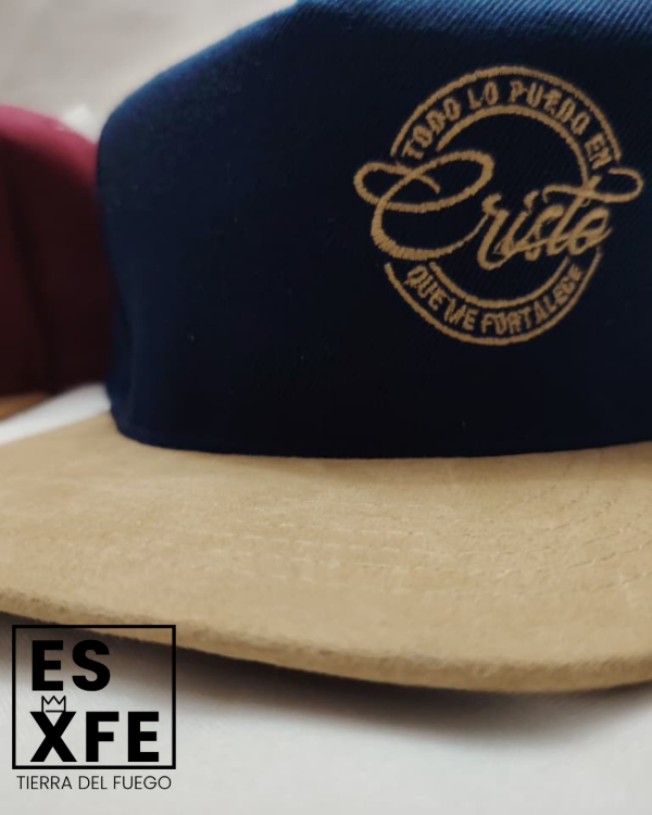 Producto - Gorra plana "Todo lo puedo en Cristo que me fortalece"