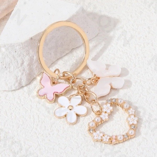 Producto - Llavero flores y mariposas